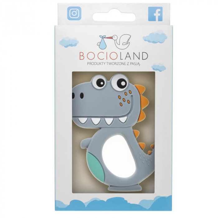 Jucarie pentru dentitie Bocioland 175055, Gri [2]