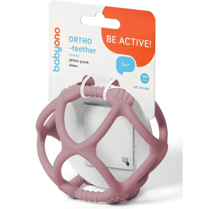 Jucarie pentru dentitie BabyOno 489/02, Roz [2]