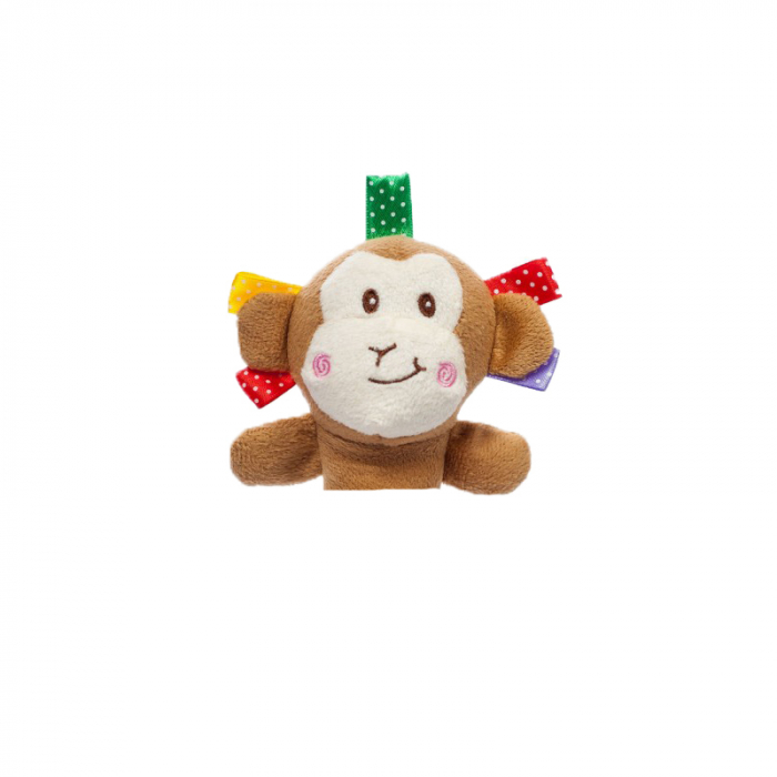 Jucarie zornaitoare pentru bebelusi Akuku Maimuta A0379, Maro [2]