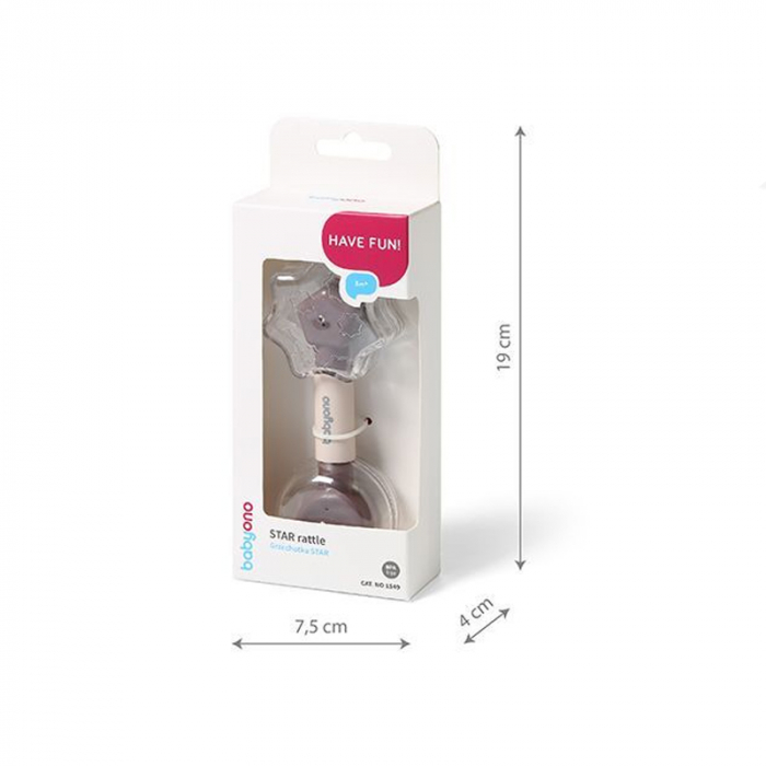 Jucarie zornaitoare Star BabyOno 1549, Multicolor [4]