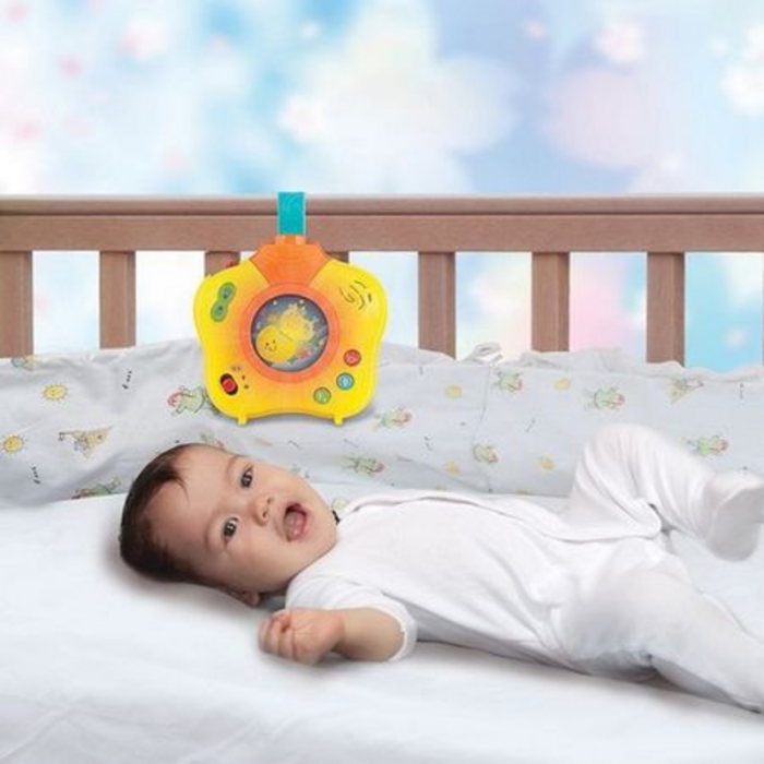 Lampa de veghe muzicala cu proiector SmilyPlay 808426, Galben [4]