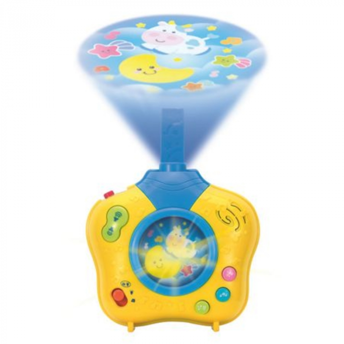 Lampa de veghe muzicala cu proiector SmilyPlay 808426, Galben [2]