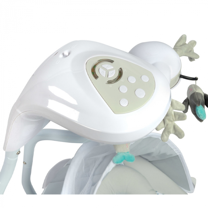 Leagan electric pentru bebelusi Caretero Raffi MJ2103-18, Multicolor [5]