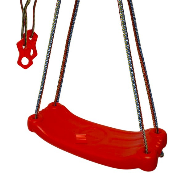 Leagan pentru copii cu platforma din plastic, Mini Junior, HT1044A, Rosu [4]