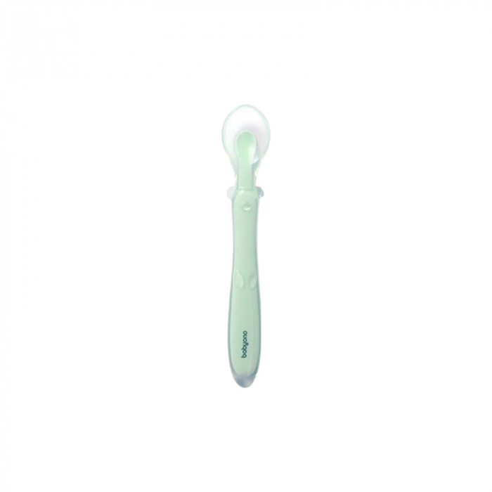 Lingurita flexibila din silicon pentru bebelusi BabyOno 785/02, Verde [1]