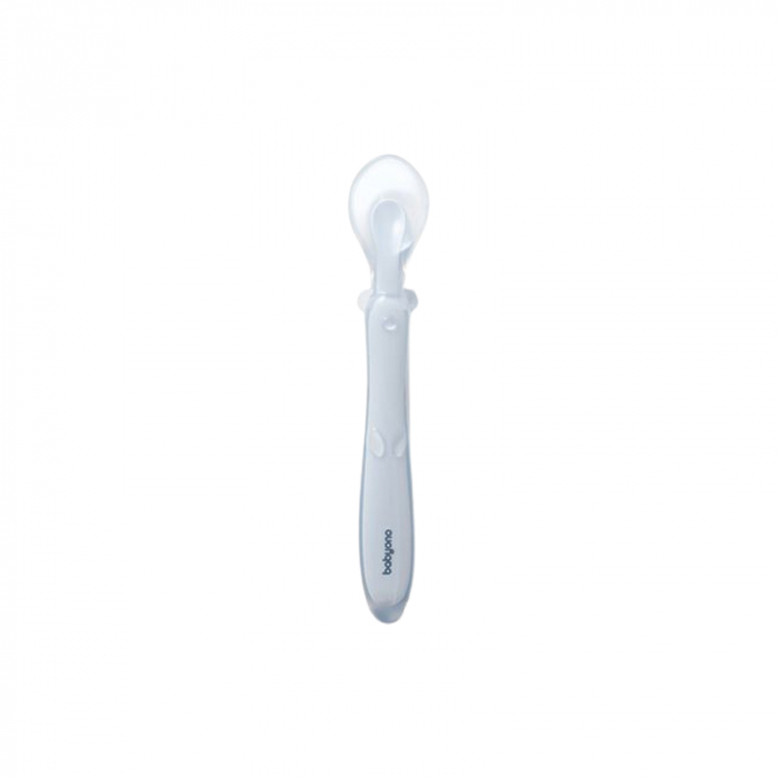 Lingurita flexibila din silicon pentru bebelusi BabyOno 785/01, Albastru [1]
