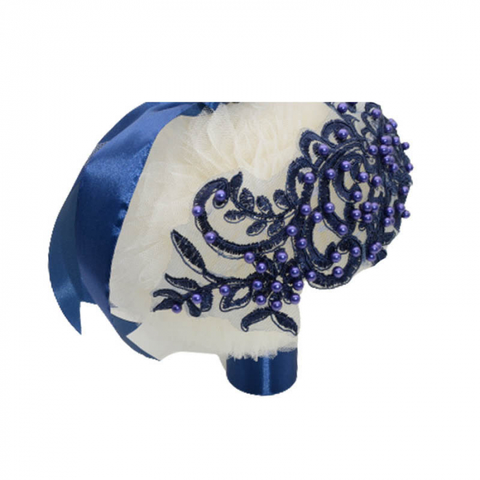 Lumanare eleganta pentru botez 32 x 18 cm Mini Bimbi 090323-BL, Bleumarin [2]