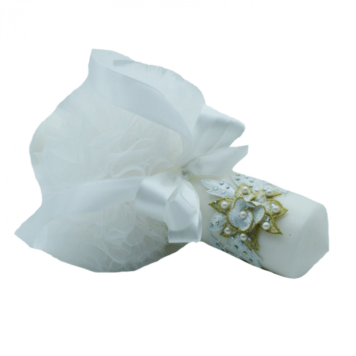 Lumanare pentru botez 28 x 7 cm Mini Junior LB-12 [4]