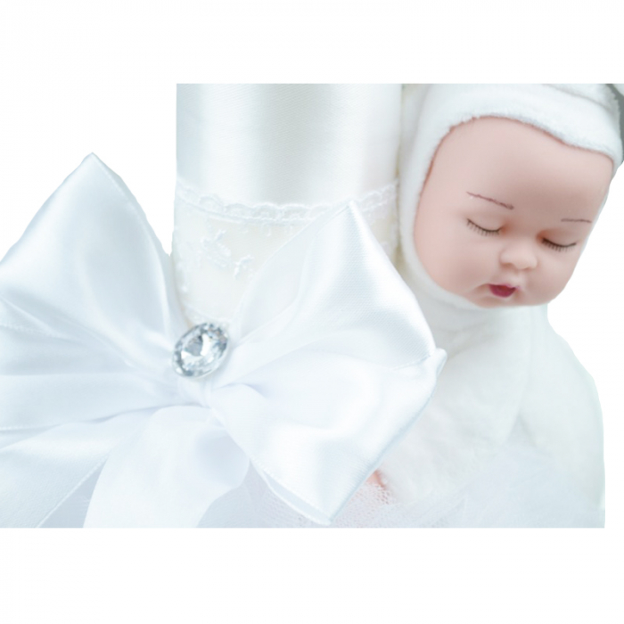 Lumanare pentru botez 30 x 7 cm Mini Junior LB-25 [3]