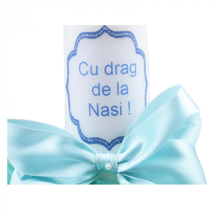 Lumanare pentru botez 30 x 7 cm Mini Junior LB-30 [3]