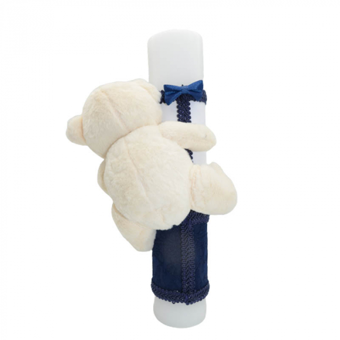 Lumanare pentru botez 32 x 21 cm Mini Bimbi LUM5513, Albastru [2]