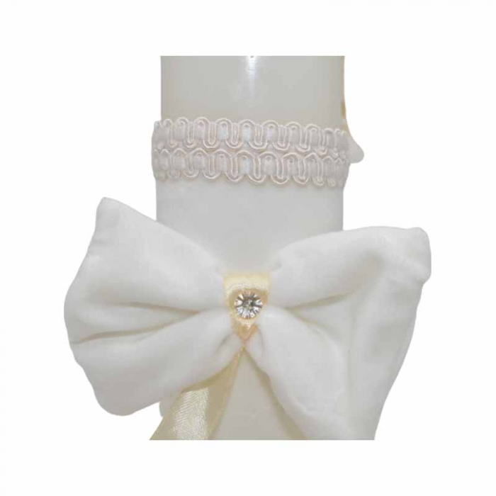 Lumanare pentru botez 32 x 7 cm Mini Junior L030623-5, Crem [3]