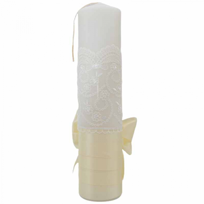 Lumanare pentru botez 32 x 7 cm Mini Junior L030623-8, Crem [2]