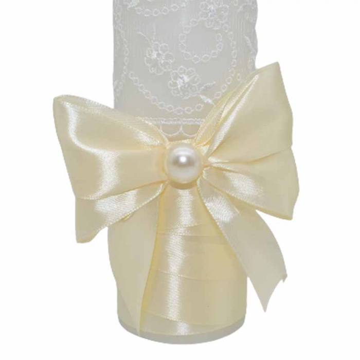 Lumanare pentru botez 32 x 7 cm Mini Junior L030623-8, Crem [3]