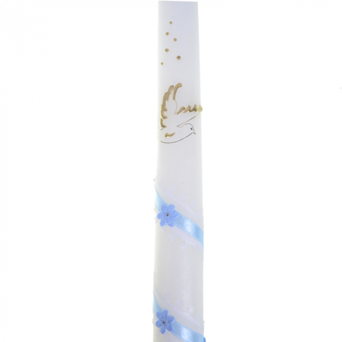 Lumanare pentru botez 40 cm x 3 cm Mini Junior LB-123, Alb [3]