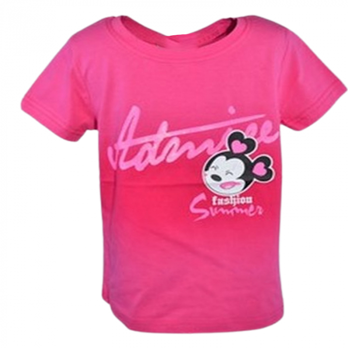 Tricou cu Minnie pentru fete Happy House HH-0606-2, Fucsia [1]