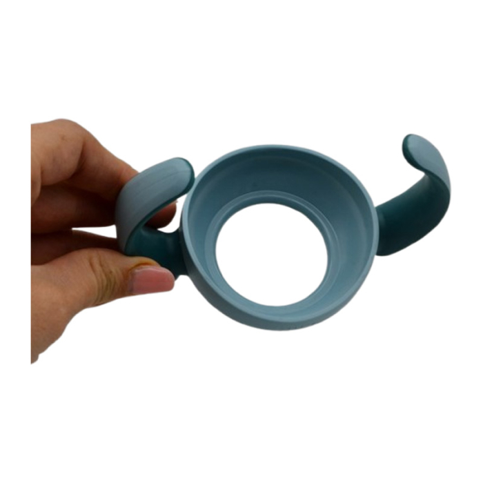 Maner suport pentru biberoanele cu cioc, Nuk Nature Sense de 150 ml, Nuk 1209BC, Albastru [3]