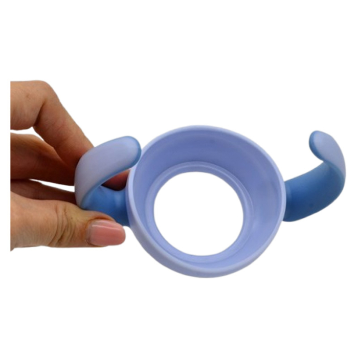 Maner suport pentru biberoanele cu cioc, Nuk Nature Sense de 150 ml, Nuk 1209BCA, Albastru deschis [3]