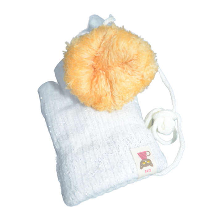 Manusi cu snur pentru fete Il Girasole GL-58614A-104-110 , Alb [2]