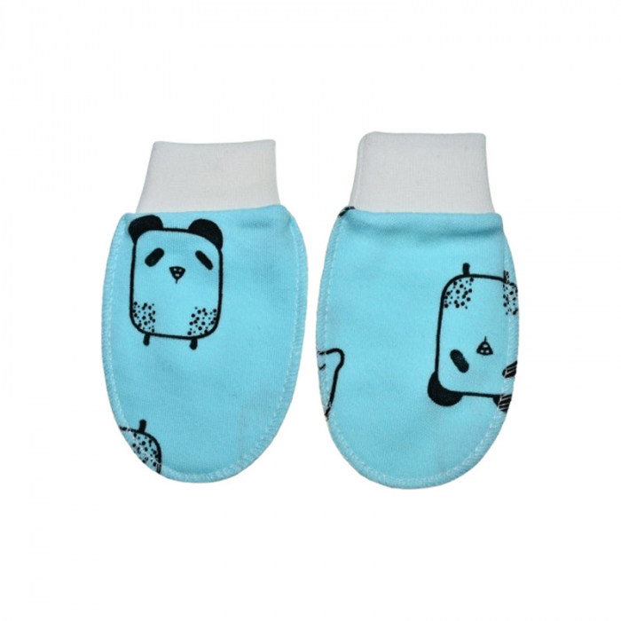 Manusi pentru nou-nascut, Mini Junior MNMJ-6, 0-3 luni, Albastru [1]