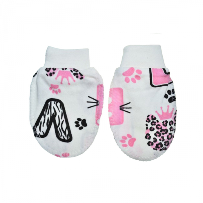 Manusi pentru nou-nascut, Mini Junior MNMJ-4, 0-3 luni, Alb [1]