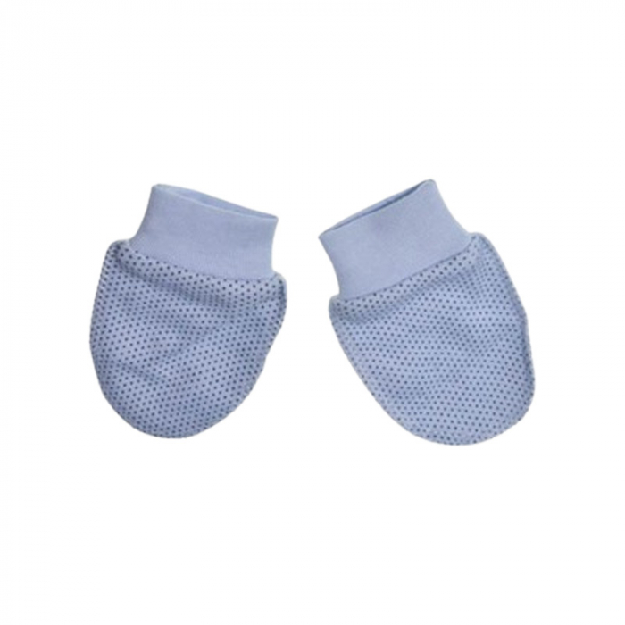 Manusi pentru nou-nascut, cu buline, Mini Junior, MNS1408AB, Albastru [1]