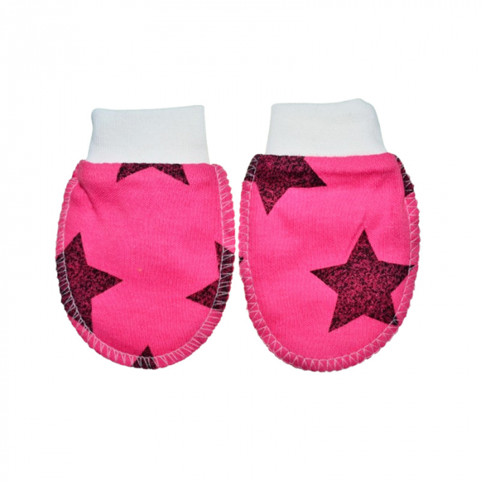 Manusi pentru nou-nascut, Mini Junior MNMJ-18, 0-3 luni, Roz [1]