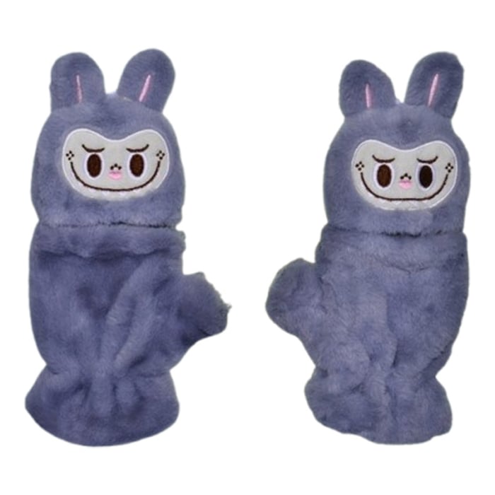 Manusi reversibile, din plus, model Labubu, pentru copii, Mini Junior MR3110G-5, Gri [1]