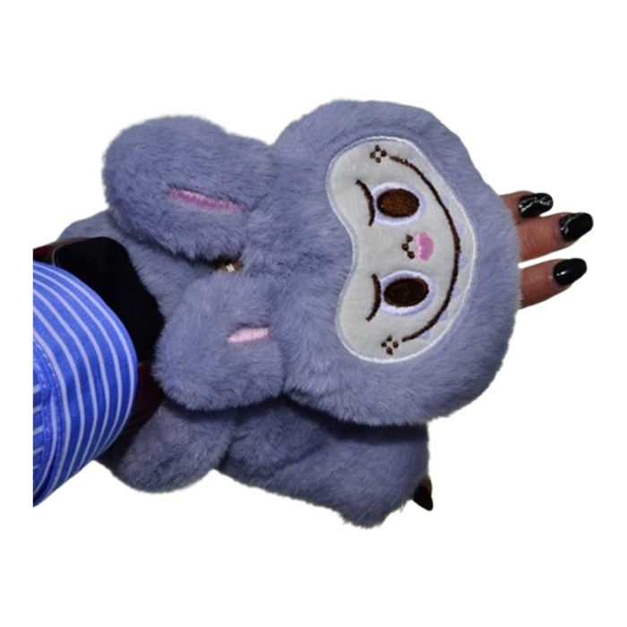 Manusi reversibile, din plus, model Labubu, pentru copii, Mini Junior MR3110G-5, Gri [4]