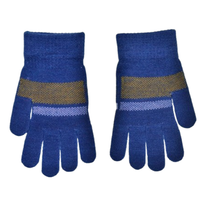 Manusi simple, cu dinozaur, pentru baieti, Mini Junior M3110A-3-4, Albastru [2]