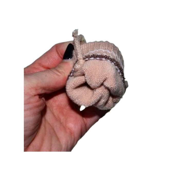 Manusi simple, cu snur pentru copii, Mini Junior MS3110M-1, Maro [3]