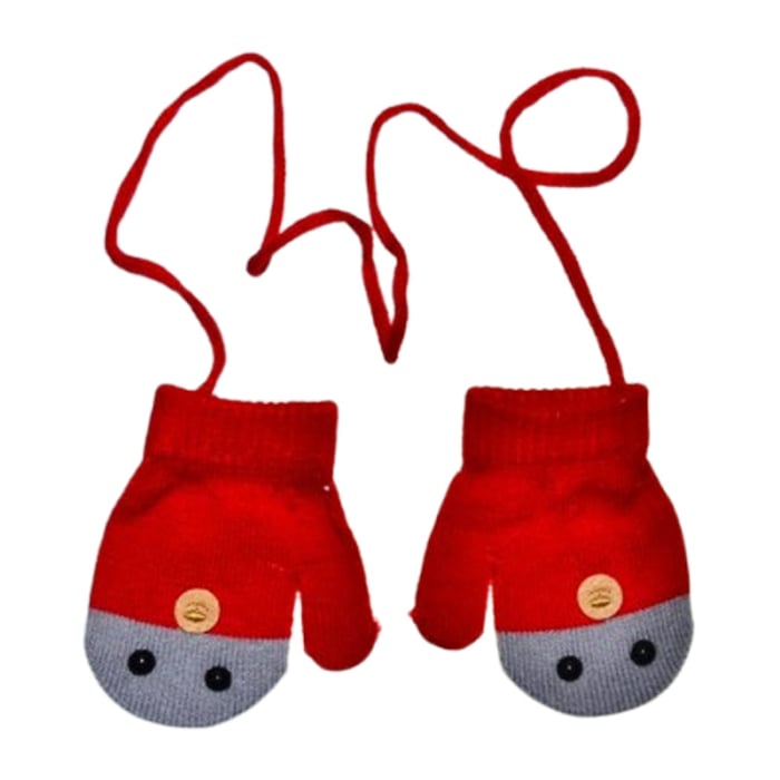 Manusi simple, cu snur, pentru copii, Mini Junior MS3110R2-1, Rosu [1]