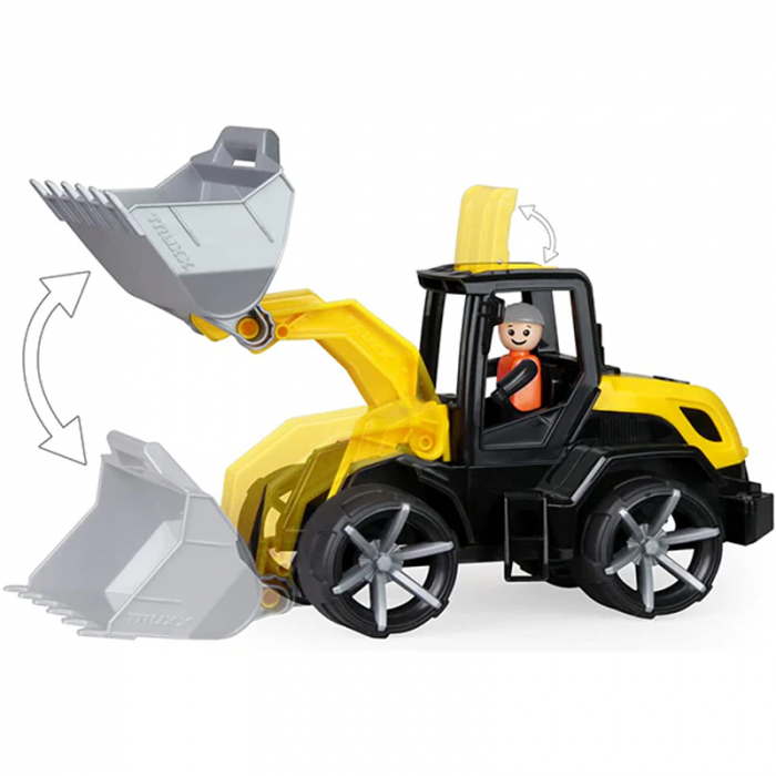 Masina de constructii buldozer pentru baieti Lena 852208, Galben [2]