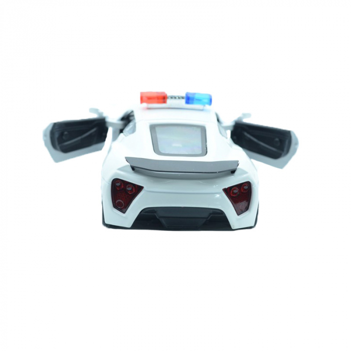 Masina de politie pentru baieti Midex 998-4, Alb [3]