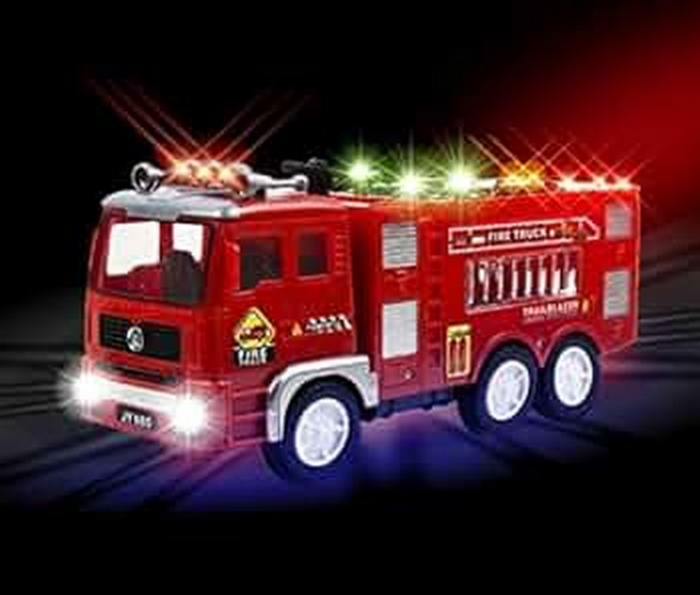 Masina de pompieri, cu sunete si lumini, 26 x 12 cm, pentru baieti, RCO WP8002, Rosu [3]