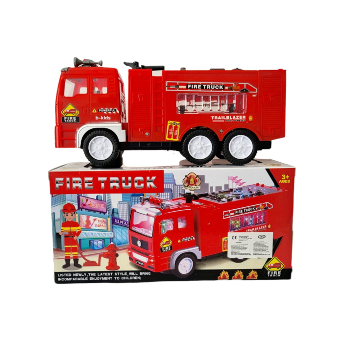 Masina de pompieri, cu sunete si lumini, 26 x 12 cm, pentru baieti, RCO WP8002, Rosu [6]