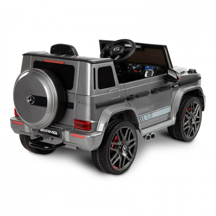Masina electrica cu telecomanda 12 V Toyz Mercedes AMG G63 387239, Gri [6]