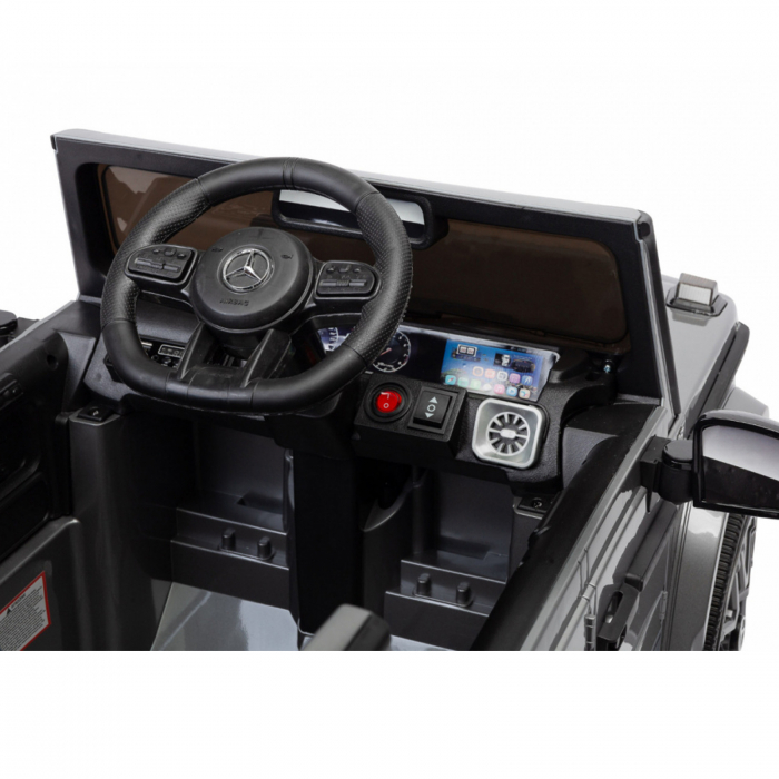 Masina electrica cu telecomanda 12 V Toyz Mercedes AMG G63 387239, Gri [12]