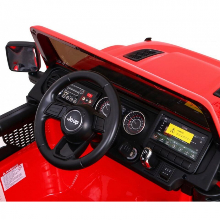 Masina electrica cu telecomanda Jeep Rubicon 4x4 Toyz JE1211, Rosu [7]