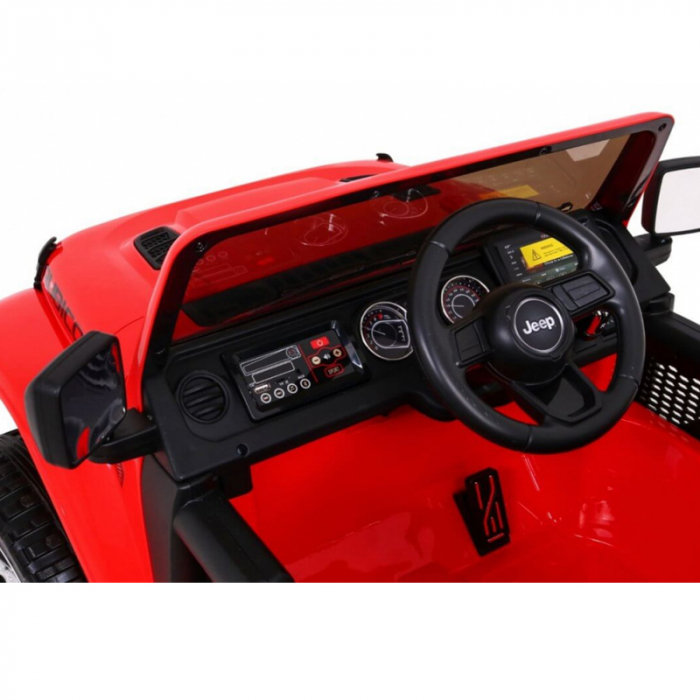 Masina electrica cu telecomanda Jeep Rubicon 4x4 Toyz JE1211, Rosu [6]