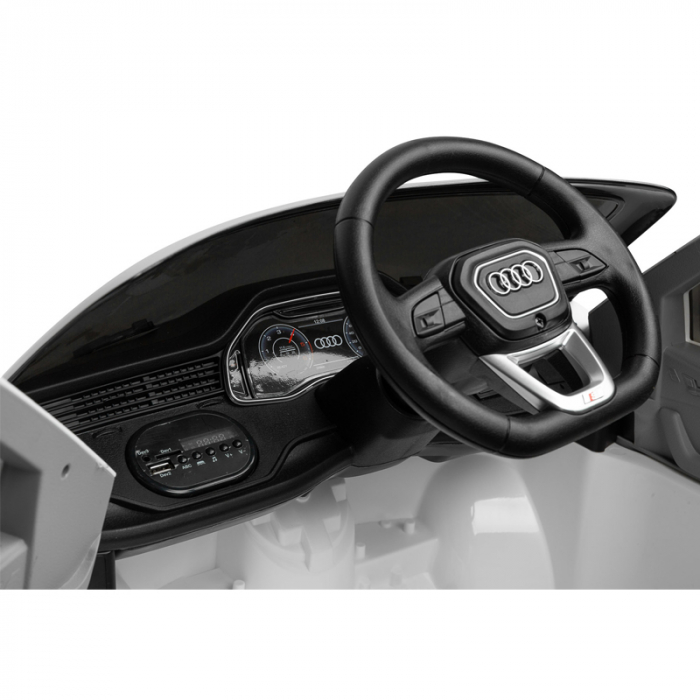 Masina electrica cu telecomanda pentru copii Audi RS Q8 7543, Alb [10]