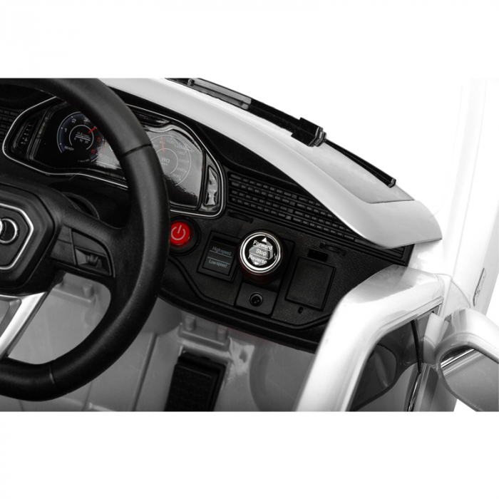 Masina electrica cu telecomanda pentru copii Audi RS Q8 7543, Alb [12]