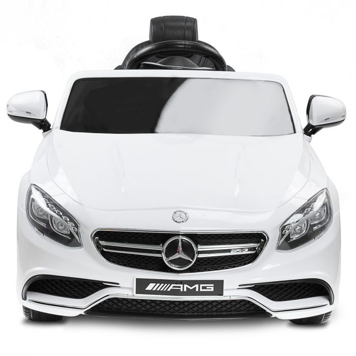 Masina electrica cu telecomanda pentru copii Toyz Mercedes Benz S63 AMG HL169, Alb [6]