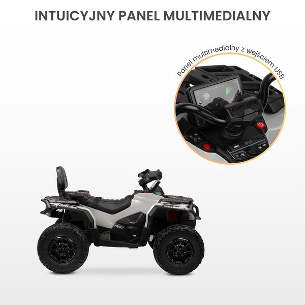 Masina electrica pentru copii, Outlander Toyz, 322173, Gri [10]