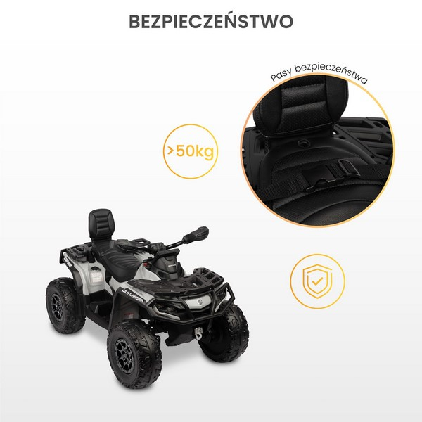 Masina electrica pentru copii, Outlander Toyz, 322173, Gri [8]