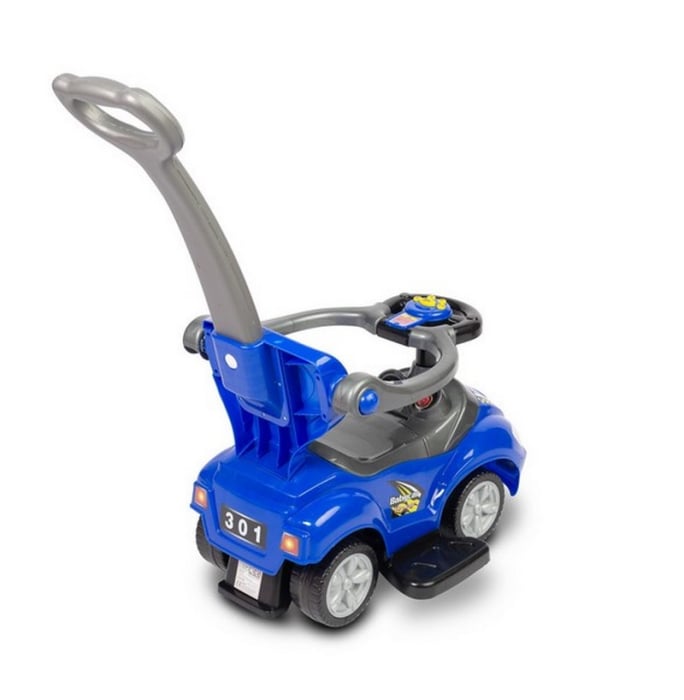 Masinuta 2 in 1 pentru baieti 84.7 x 43.5 x 84.4 cm Baby Mix FLB-301AL, Albastru [2]