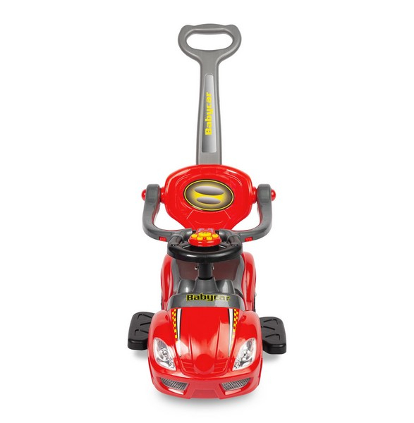 Masinuta 2 in 1 pentru copii, 84.7 x 43.5 x 84.4 cm Baby Mix FLB-301, Rosu [4]