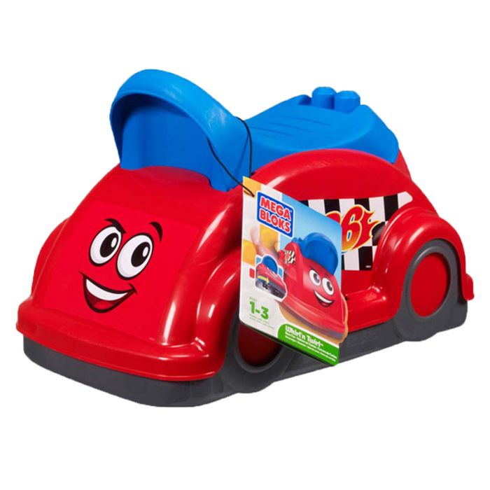 Masinuta actionata cu picioarele pentru copii Mega Bloks 8537RO, Rosu [6]