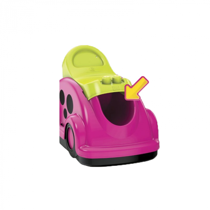 Masinuta actionata cu picioarele pentru copii Mega Bloks 8538RZ, Roz [4]