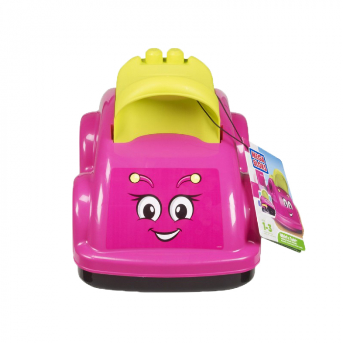 Masinuta actionata cu picioarele pentru copii Mega Bloks 8538RZ, Roz [6]